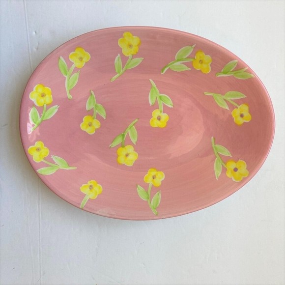 5 Easter Egg Shaped Dishes Floral Pastel Spring Holiday Candy Small Plate 9x6 in - Picture 7 of 12